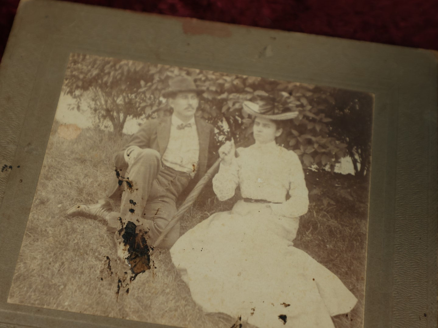 Lot 098 - Grouping Of Ten Antique Boarded Photos Including Photos Of Farming, Portraits, And More