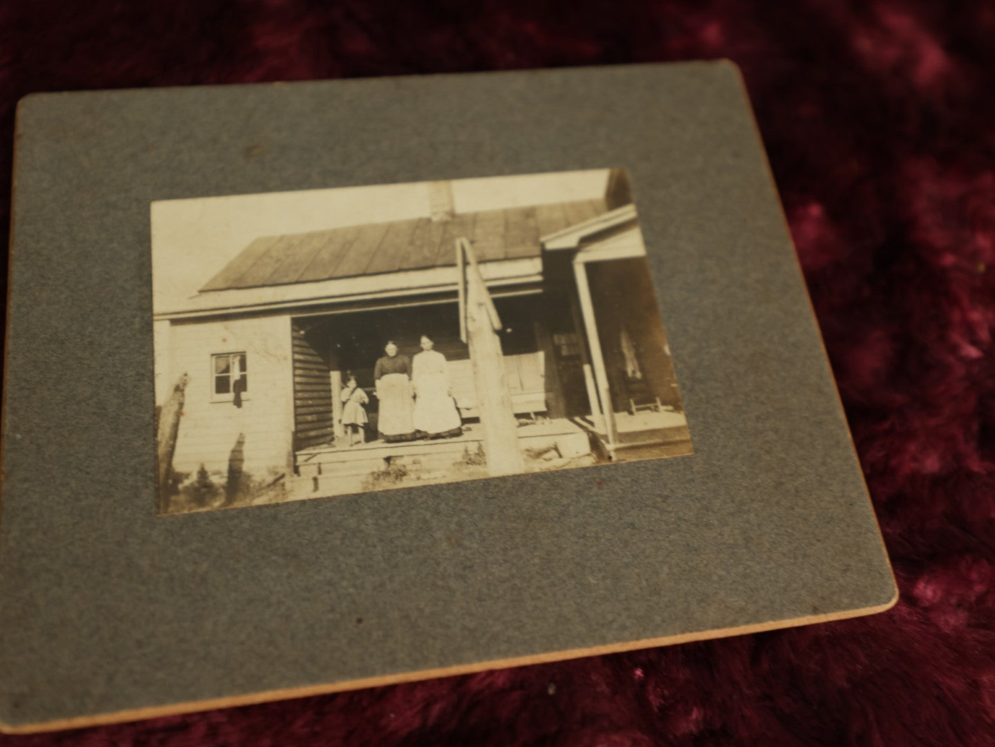 Lot 098 - Grouping Of Ten Antique Boarded Photos Including Photos Of Farming, Portraits, And More