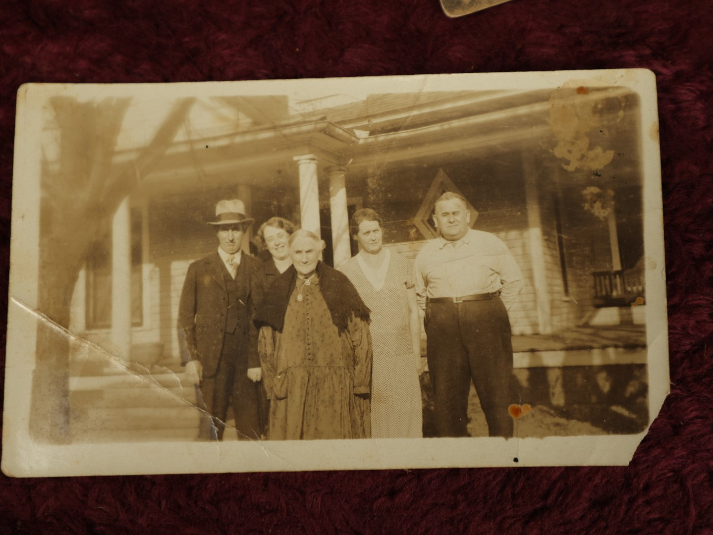 Lot 099 - Grouping Of Seven Antique Real Photo Postcards R.P.P.C. And Snap Shot Photos Including Child Beind Pulled On Cart By Goat