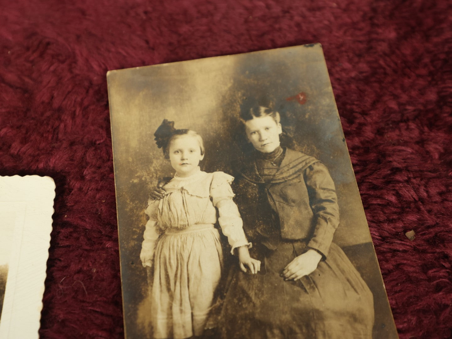 Lot 099 - Grouping Of Seven Antique Real Photo Postcards R.P.P.C. And Snap Shot Photos Including Child Beind Pulled On Cart By Goat