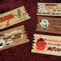 Lot 101 - Grouping Of Five Large Vintage Novelty Humorous Gag Jumbo Postcards, Circa 1940s, "Plak Kard"