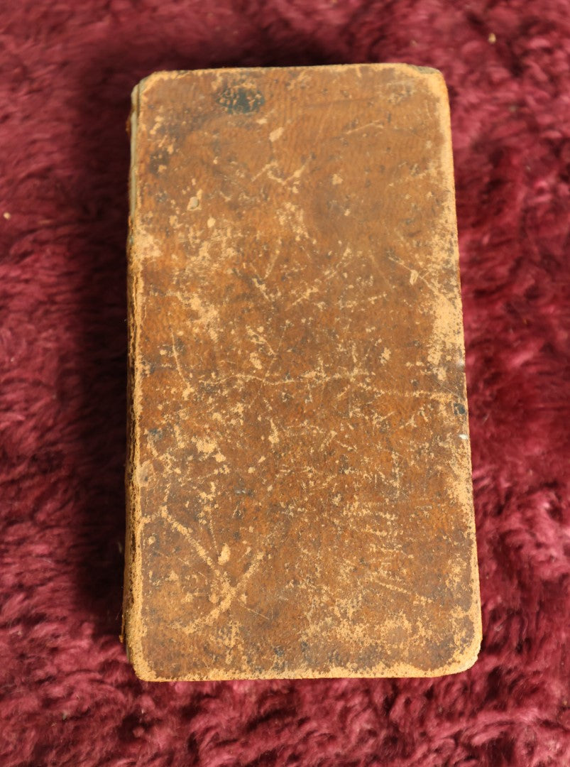 Lot 113 - Antique Book, Late 18th Century, Or Early 19th Century, Leather Bound English Currency And Other Standard Conversion Table Book, Back Has Hand Written Instructions For Pickled Onions