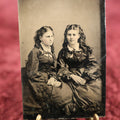 Lot 120 - Single Tintype Photo, Two Women In Matching Clothes, Possible Sisters