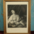 Lot 012 - Antique Engraving, Cleopatra With The Asp, The Suicide And Death Of Cleopatra Holding A Snake To Her Breast, After Guido Reni (Italian, 1575-1642), Framed, Engraved By H.C. Shenton, Finished By H. Bourne, Published In London By James S. Virtue
