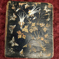 Lot 017 - Victorian Autograph Album With Many Signatures, Embossed Cover With Flowers, Gilt Fore Edge, Circa 1885, Brimfield, Massachusetts