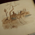 Lot 018 - Antique Sketchbook And Watercolor Book Of Janice Leggel, Dated 1894, Containing Many Original Works Of Art, Pencil Sketches, Beautiful Watercolor Landscapes, And More, Including New Haven Lighthouse