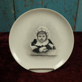 Lot 046 - Antique Hand Painted Plate Of Young Child Leaning, In Bonnet, Artist Signed A.R., January 4, 1887, H & Co., Haviland & Co, Limoges, France