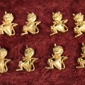 Lot 052 - Eight Vintage Brass Little Devil "Hot Stuff" Pinback Pins, Brooches Grouping (Group #3)