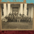 Lot 092 - Single Boarded Photo, Appears To Show Police Officers In Front Of Government Building, On Board, Trimmed