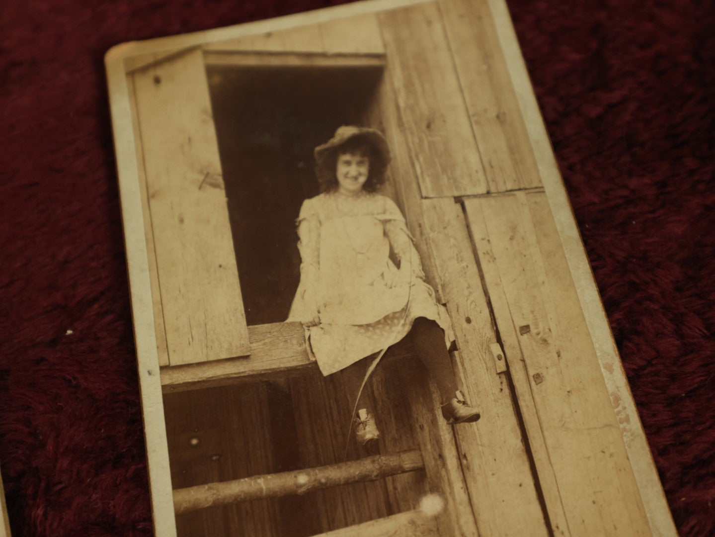 Lot 100 - Grouping Of Seven Cabinet Card Photographs, Including Possible Actress, Public Library, Dapper Gent, And Daniel Webster Statue