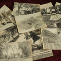 Lot 103 - Grouping Of Ten Plus Paper Photo Snapshots Of Outdoor Scenes, Buildings, People, And More, Including Ralph Waldo Emerson Home