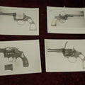 Lot 104 - Grouping Of Four Vintage Glossy Photographs Of Pistols / Revolvers / Guns, Including Smith And Wesson, Possible Police Photos