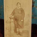 Lot 106 - Antique Carte De Visite C.D.V. Photograph Of Chas. C. Shuston, Age 14, 360Lbs, Portland Maine, C. R. Ress & Co Photographers, Richmond, Virginia, Dated 1870