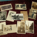 Lot 117 - Snapshot Grouping And Postcard R.P.P.C. Grouping, 12 Photos Including People On Bike, Churches, Soldier, And Early Canobie Lake Park Postcard, New Hampshire