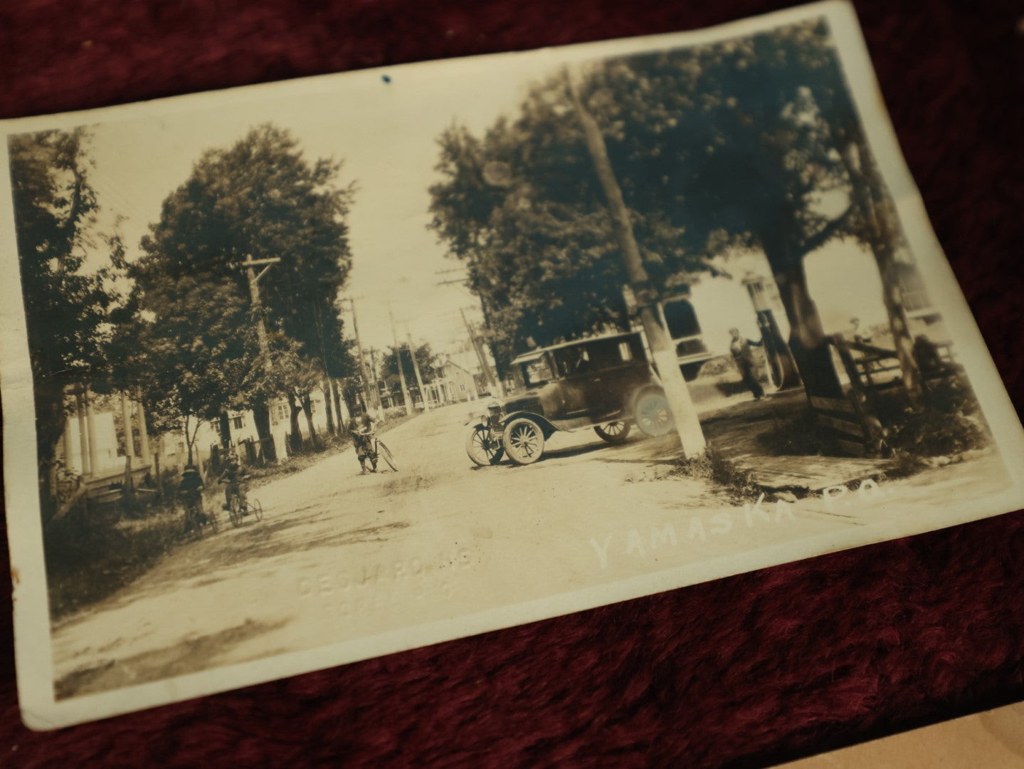 Lot 117 - Snapshot Grouping And Postcard R.P.P.C. Grouping, 12 Photos Including People On Bike, Churches, Soldier, And Early Canobie Lake Park Postcard, New Hampshire