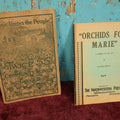 Lot 128 - Pair Of Ephemera Booklets, Music Unite The People Community Songs Green Book By C.C. Birchard And Co., Boston, And "Orchids For Marie," A Comedy In One Act By Pauline Phelps