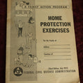 Lot 130 - Single Ephemera Booklet, Cold War Era Federal Civil Defense Administration Home Protection Exercises Family Action Program, Third Edition, July 1955