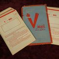 Lot 132 - Vintage Weddel's V-Mail Invo-Letters, Combination Sheets And Envelopes For Rush Photographic Mail To Our Armed Forces Overseas, Stanley Wessel & Company, Chicago, Incomplete, Note Heavy Wear