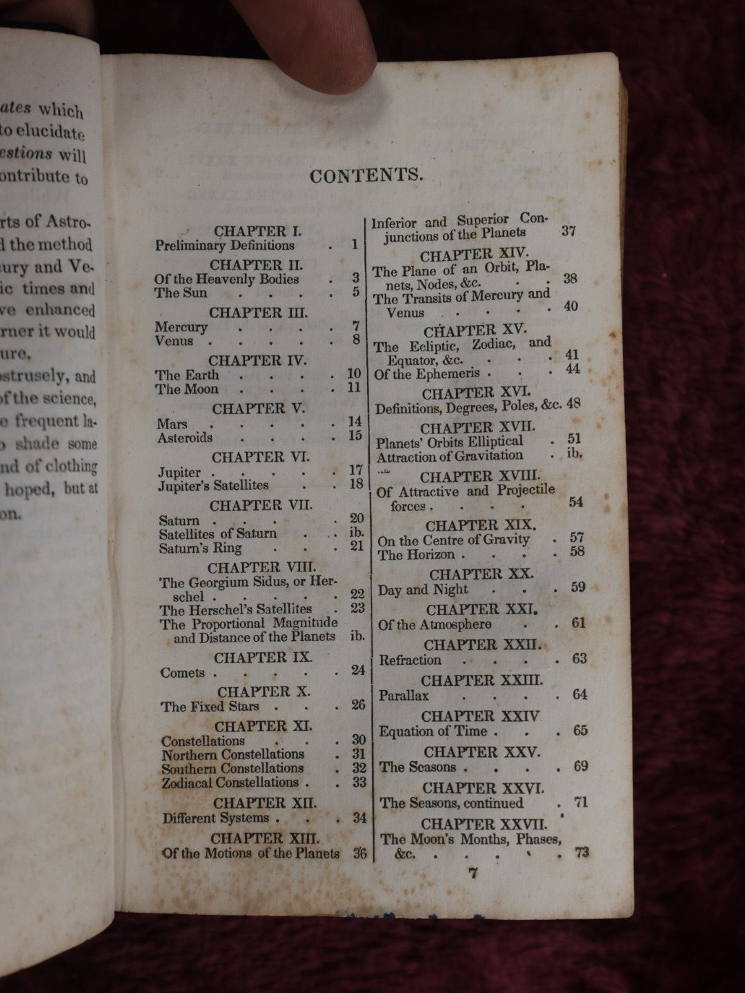 Lot 002 - Early 19th Century Antique Astronomy Book, "Guy's Elements Of Astronomy, An Abridgement Of Keith's New Treatise On The Use Of The Globes," Profusely Illustrated With Diagrams Of The Planets, Published 1835 In Philadelphia