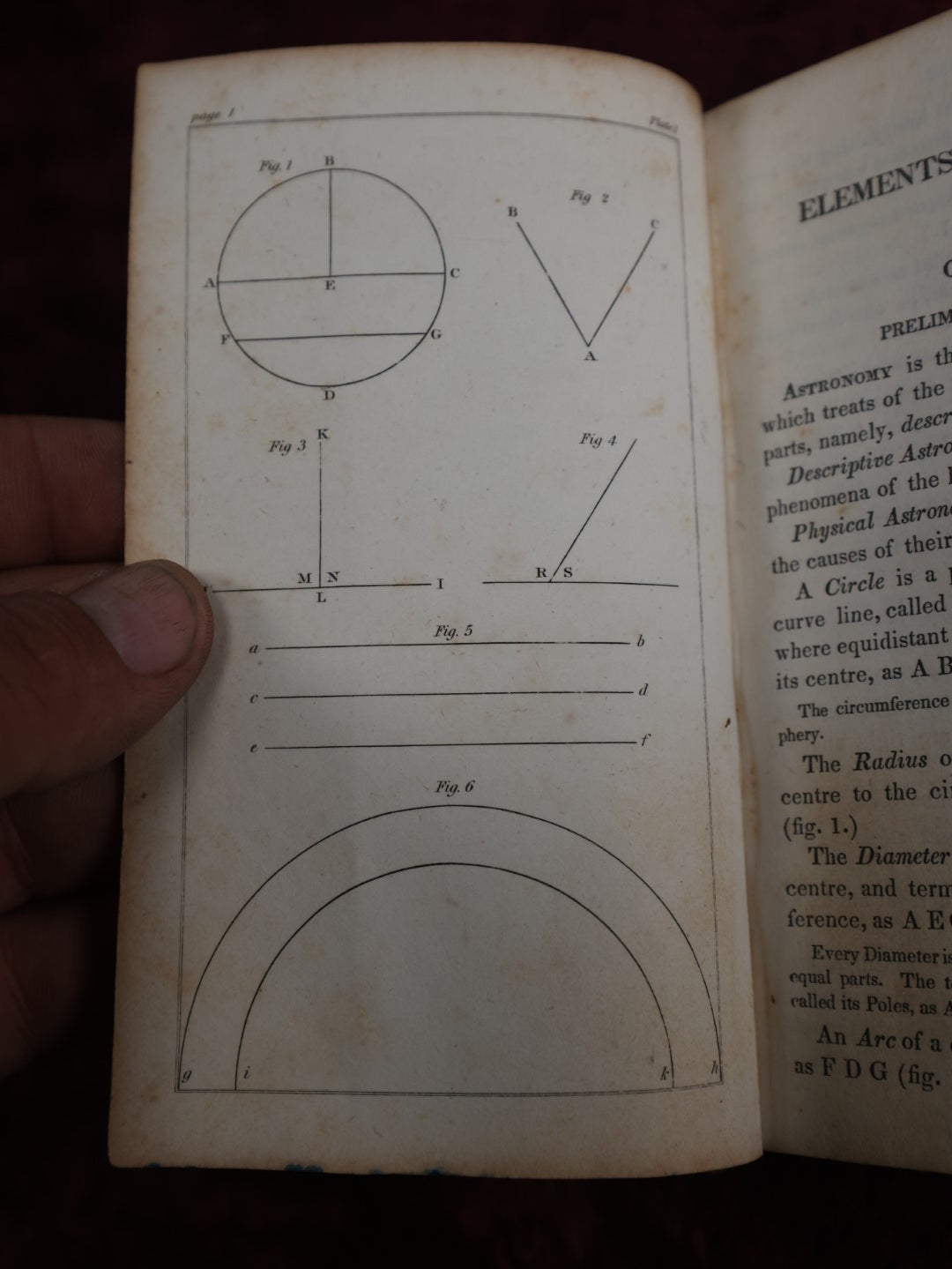 Lot 002 - Early 19th Century Antique Astronomy Book, "Guy's Elements Of Astronomy, An Abridgement Of Keith's New Treatise On The Use Of The Globes," Profusely Illustrated With Diagrams Of The Planets, Published 1835 In Philadelphia