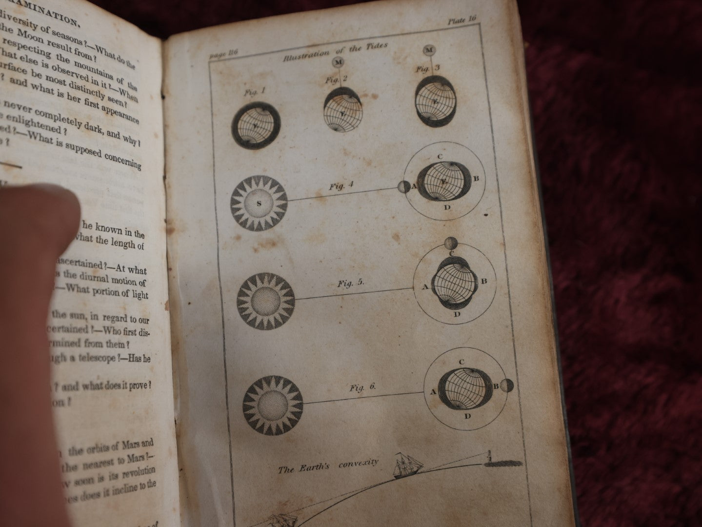 Lot 002 - Early 19th Century Antique Astronomy Book, "Guy's Elements Of Astronomy, An Abridgement Of Keith's New Treatise On The Use Of The Globes," Profusely Illustrated With Diagrams Of The Planets, Published 1835 In Philadelphia