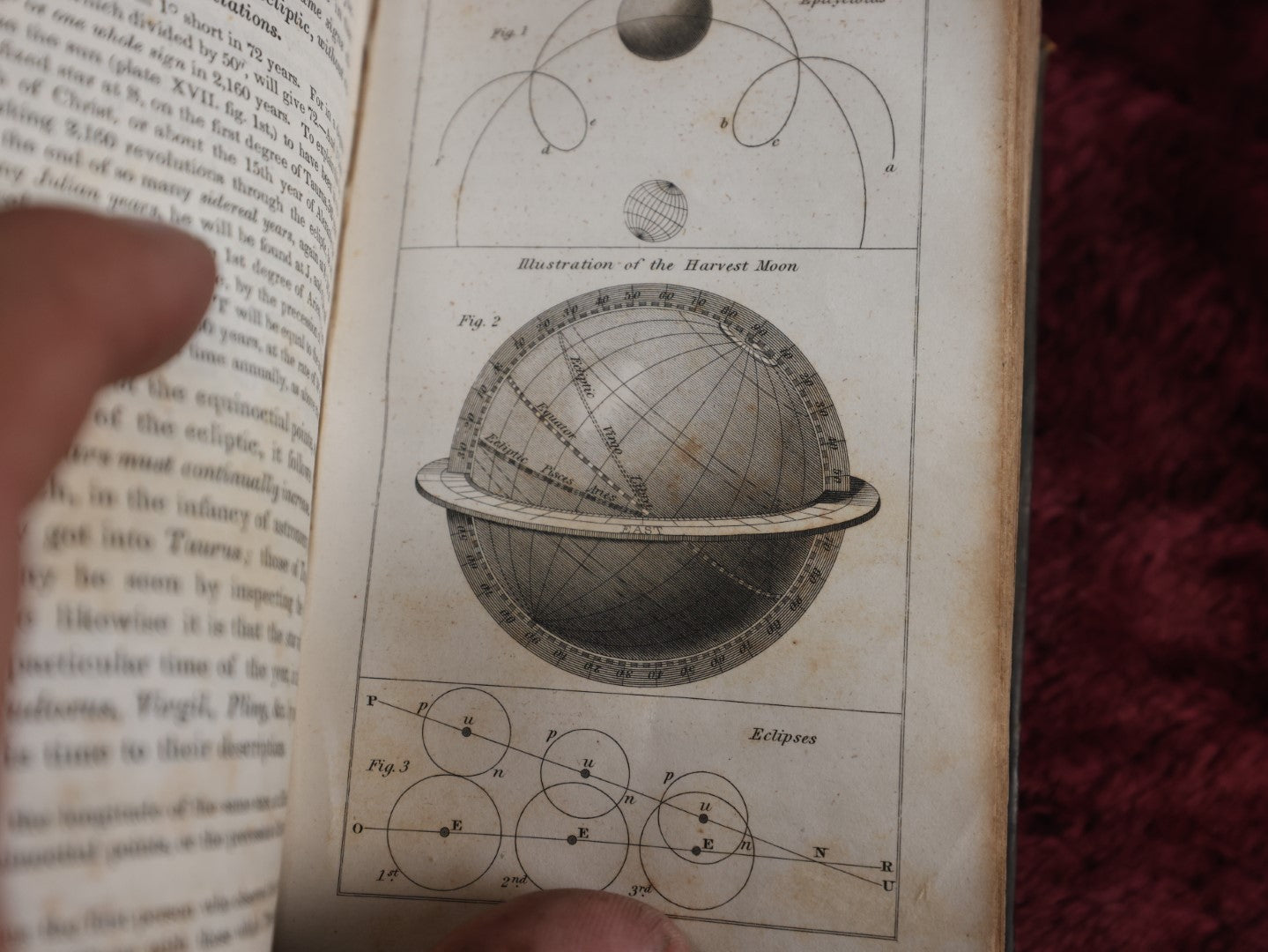 Lot 002 - Early 19th Century Antique Astronomy Book, "Guy's Elements Of Astronomy, An Abridgement Of Keith's New Treatise On The Use Of The Globes," Profusely Illustrated With Diagrams Of The Planets, Published 1835 In Philadelphia