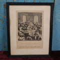Lot 004 - "The Reward Of Cruelty," Antique Engraving By John Romney (1785-1863) After William Hogarth (1697-1764), Depicting Character Being Disemboweled While Alive By Surgeons, Final Image In Series "The Four Stages Of Cruelty"