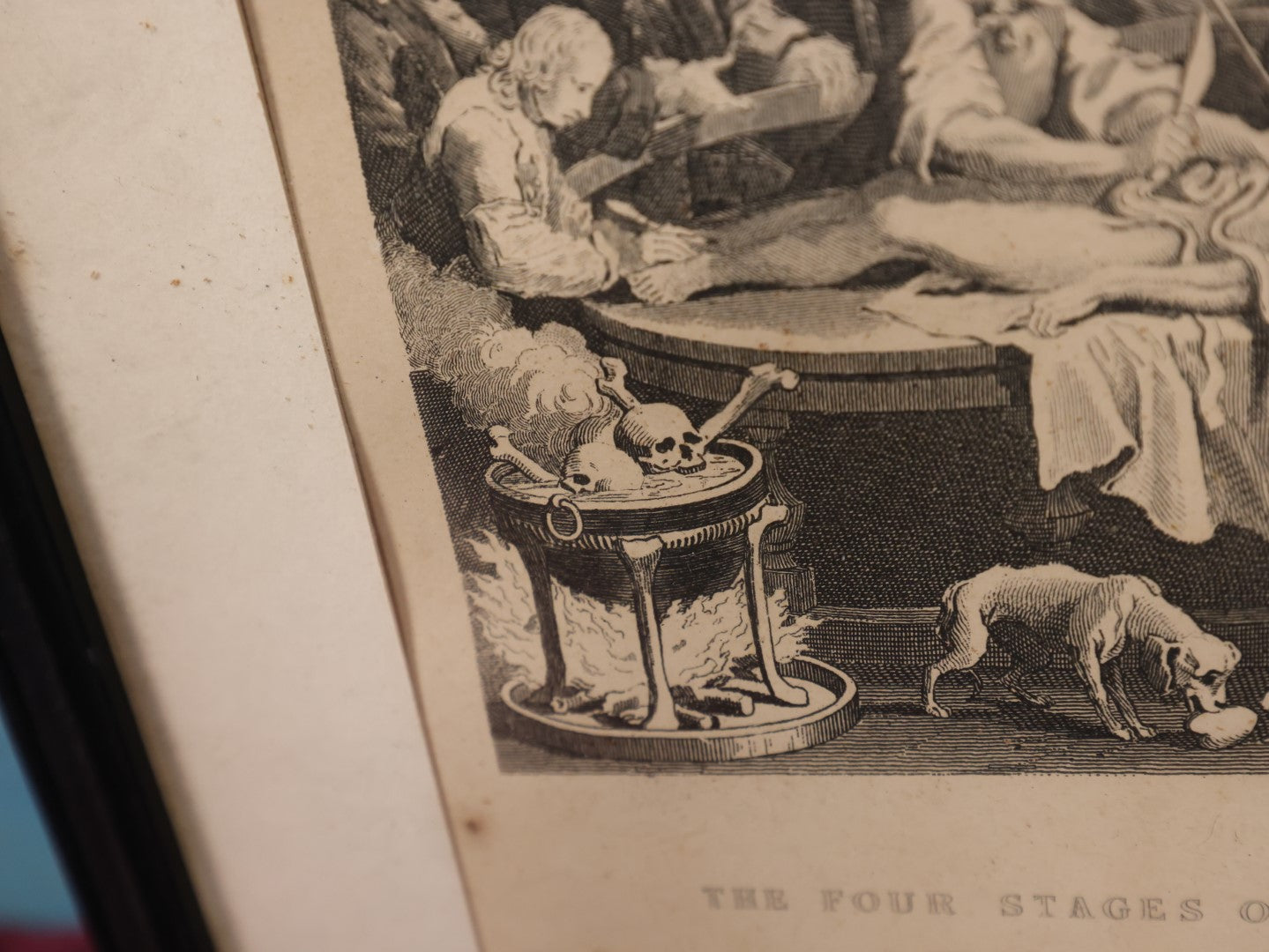 Lot 004 - "The Reward Of Cruelty," Antique Engraving By John Romney (1785-1863) After William Hogarth (1697-1764), Depicting Character Being Disemboweled While Alive By Surgeons, Final Image In Series "The Four Stages Of Cruelty"