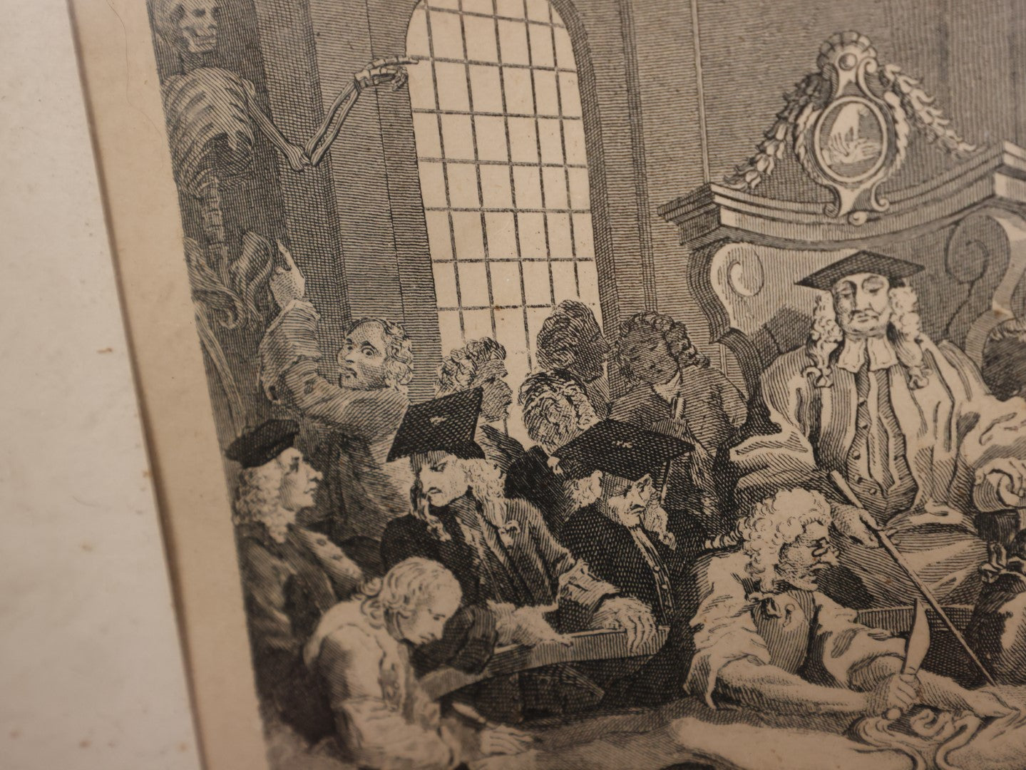 Lot 004 - "The Reward Of Cruelty," Antique Engraving By John Romney (1785-1863) After William Hogarth (1697-1764), Depicting Character Being Disemboweled While Alive By Surgeons, Final Image In Series "The Four Stages Of Cruelty"