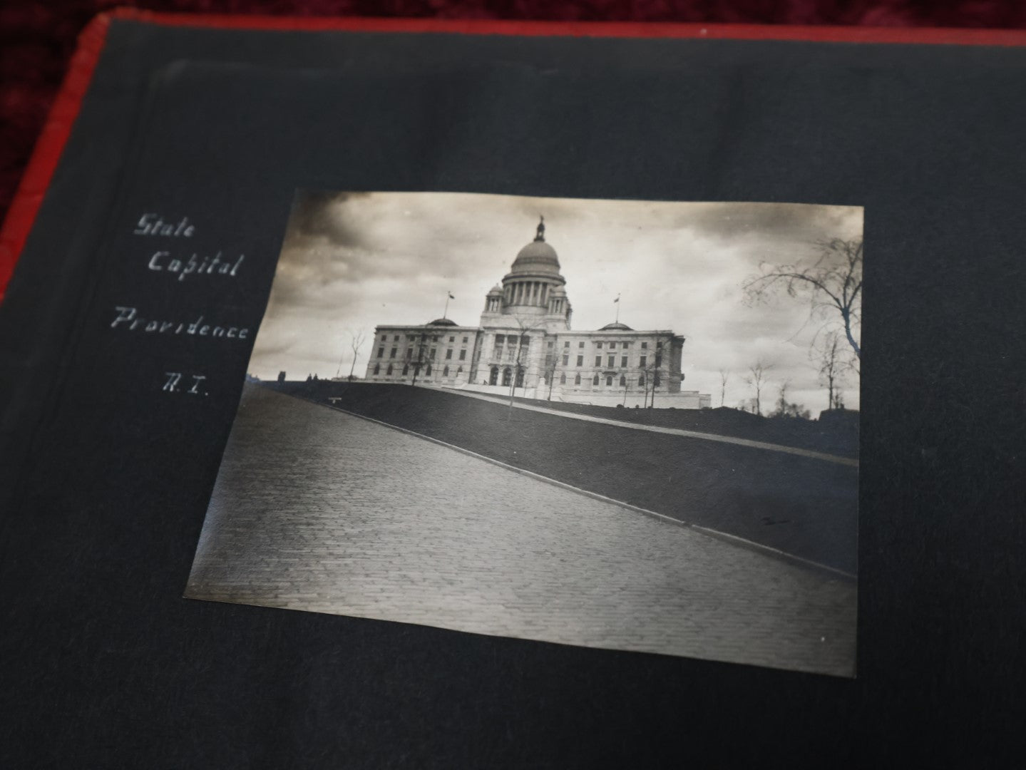 Lot 007 - Important Circa 1900-1920 Photo Album With Battleships, Ocean Liners, Yachts, Pitbulls, Cats, Auto-Racing, West Point, Travel Destinations, Sideshow Bear, Dozens Of Photos, Good Condition, Well Documented