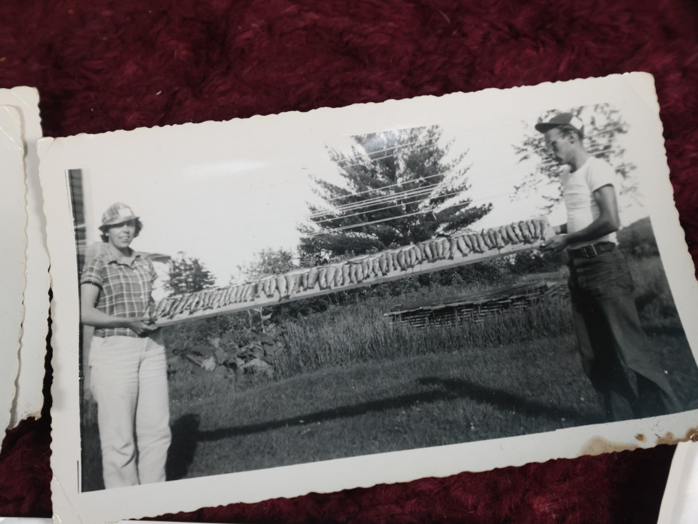 Lot 129 - Grouping Of Twenty Plus Fun Vintage Snapshot Photos, Mostly Of Men And Boys Being Men, Boxing, Fishing, Shooting, Swimming, Golfing, Plus Cool Double Exposure Photo