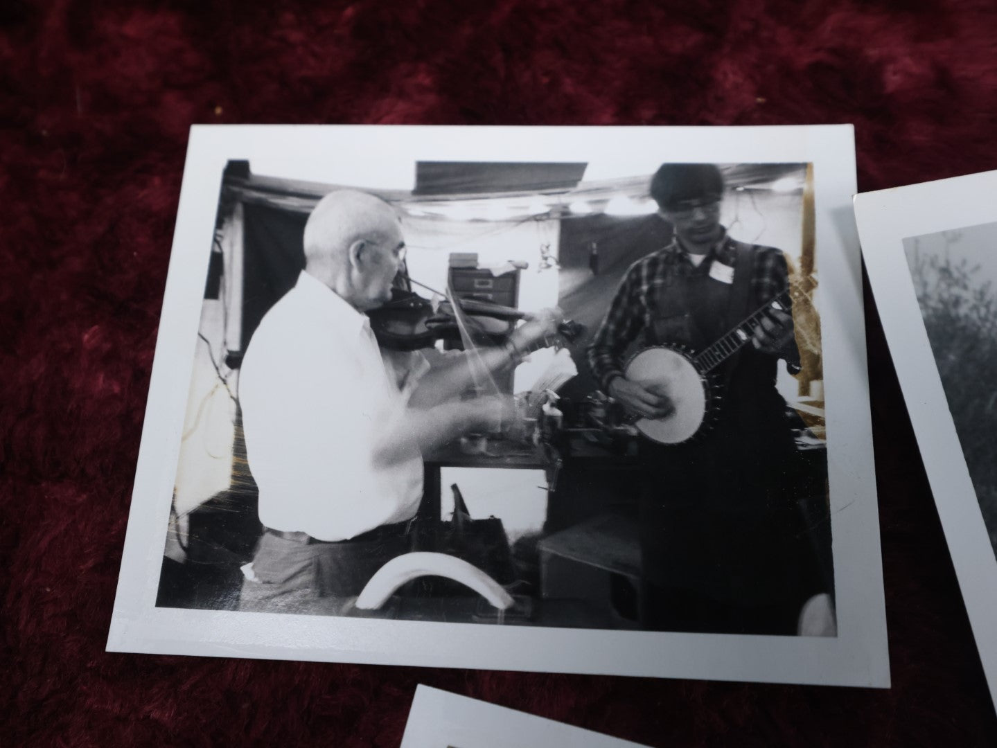 Lot 129 - Grouping Of Twenty Plus Fun Vintage Snapshot Photos, Mostly Of Men And Boys Being Men, Boxing, Fishing, Shooting, Swimming, Golfing, Plus Cool Double Exposure Photo