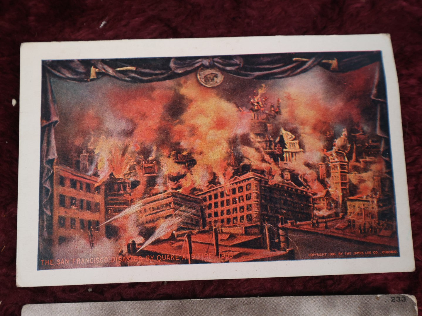 Lot 131 - Grouping Of Three Antique Postcards Depicting The 1906 San Francisco Earthquake And Disaster