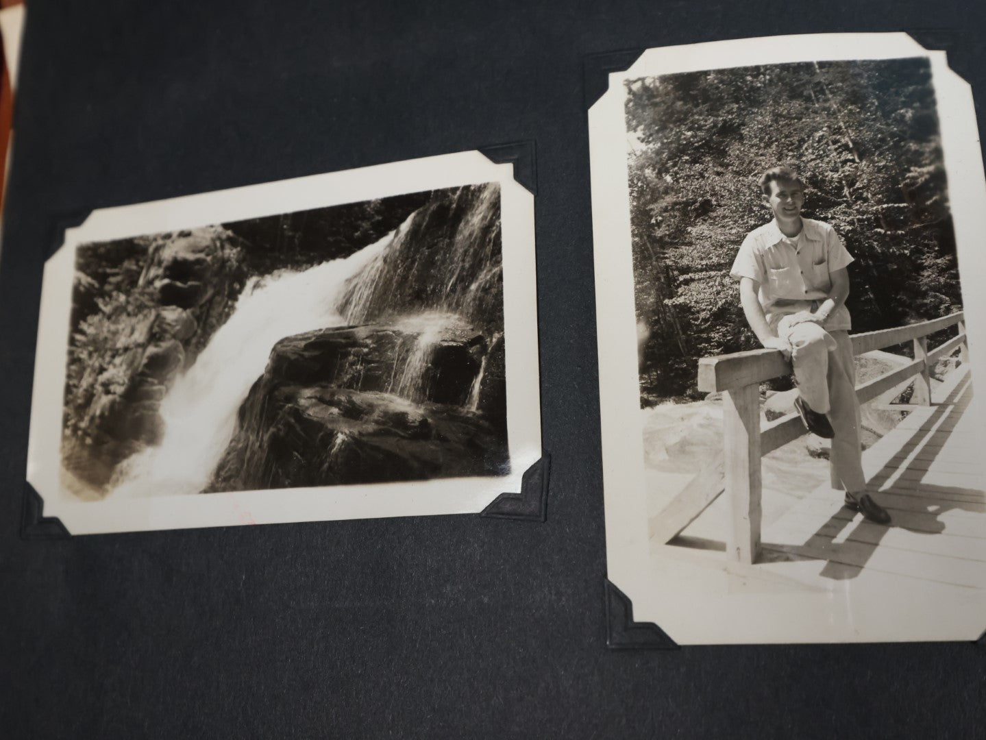 Lot 139 - Vintage Snap Shot Photo Album, Leather Album With End Of The Trail Painted Cover, Souvenir Of Indian Cliff, Hookset, New Hampshire, With Photos Of New England And New York