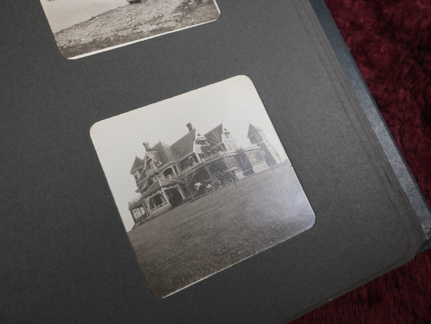 Lot 141 - Antique Black Photo Album With Many Photos, Mostly Of Families And Children At Play And On Trips