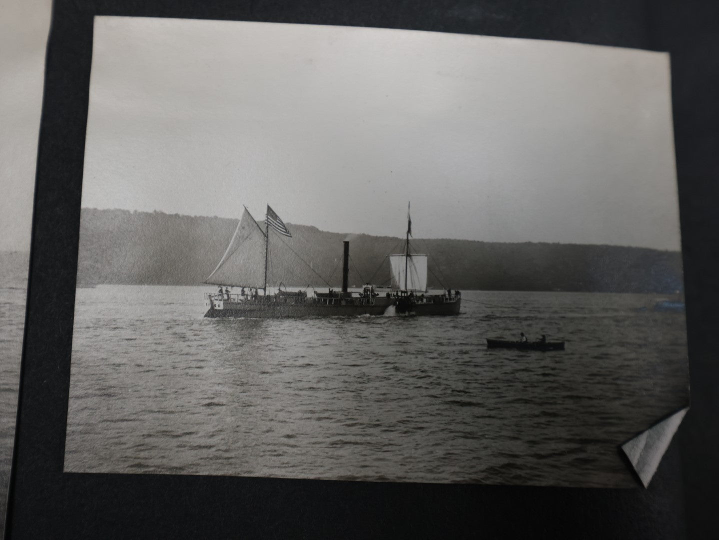 Lot 007 - Important Circa 1900-1920 Photo Album With Battleships, Ocean Liners, Yachts, Pitbulls, Cats, Auto-Racing, West Point, Travel Destinations, Sideshow Bear, Dozens Of Photos, Good Condition, Well Documented