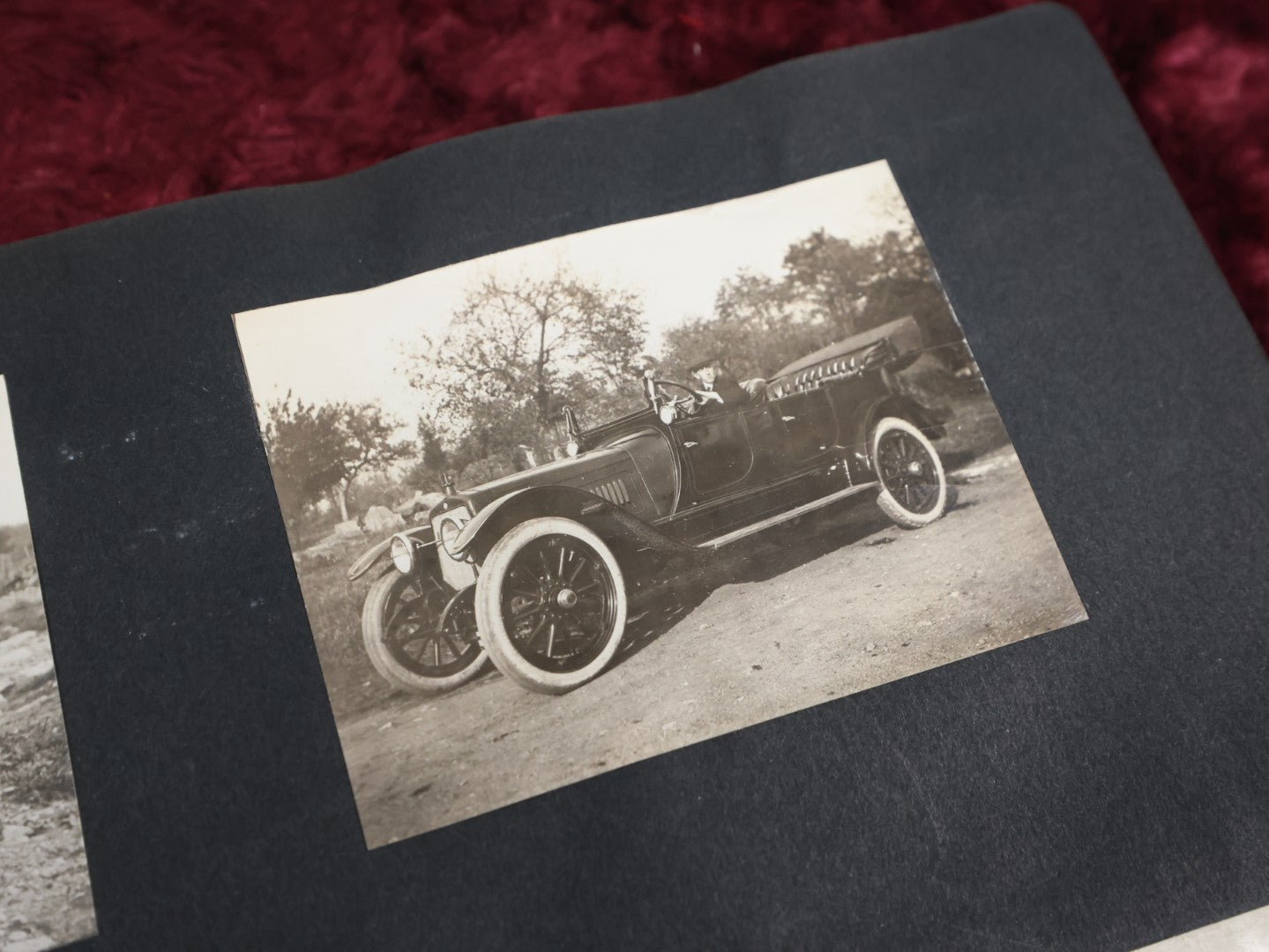 Lot 007 - Important Circa 1900-1920 Photo Album With Battleships, Ocean Liners, Yachts, Pitbulls, Cats, Auto-Racing, West Point, Travel Destinations, Sideshow Bear, Dozens Of Photos, Good Condition, Well Documented