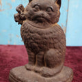 Lot 034 - Cast Iron Cat Door Stop, No Paint, Marked 87, Hubley Style
