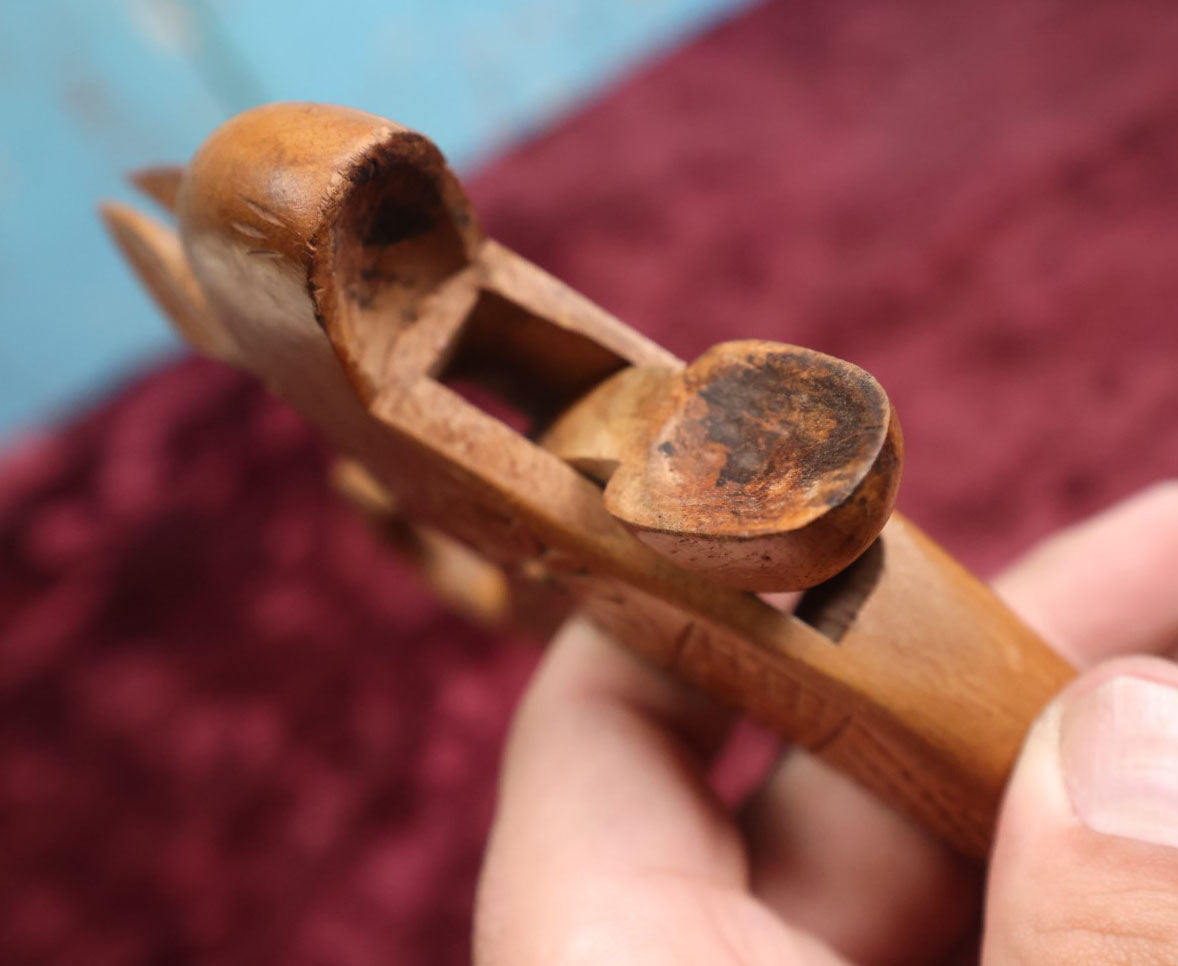 Lot 046 - Vintage Folk Art Carved Wood Squirrel Nut Cracker