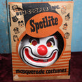 Lot 048 - Vintage Ben Cooper Inc. Sparky Clown Spotlite Masquerade Costume, Size Large, Number 856, Various Wear To Box And Costume