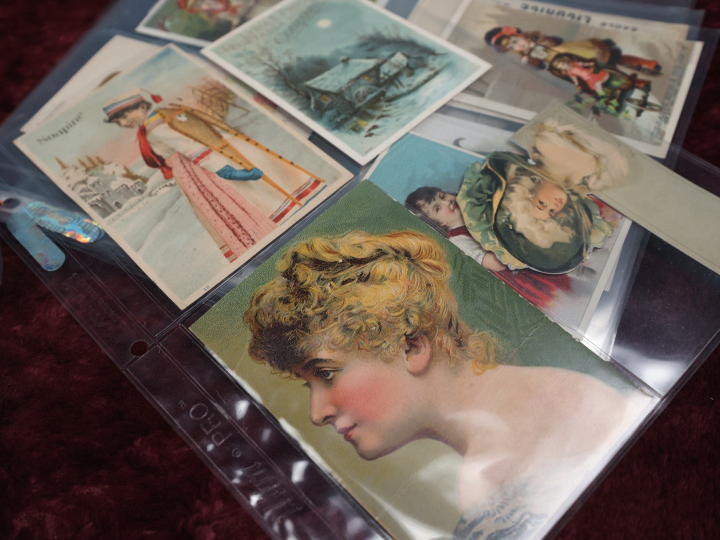 Lot 059 - Large Collection Of Victorian And Edwardian Lithographed Trade Cards, Calling Cards, And Advertisements, 40+ Pieces