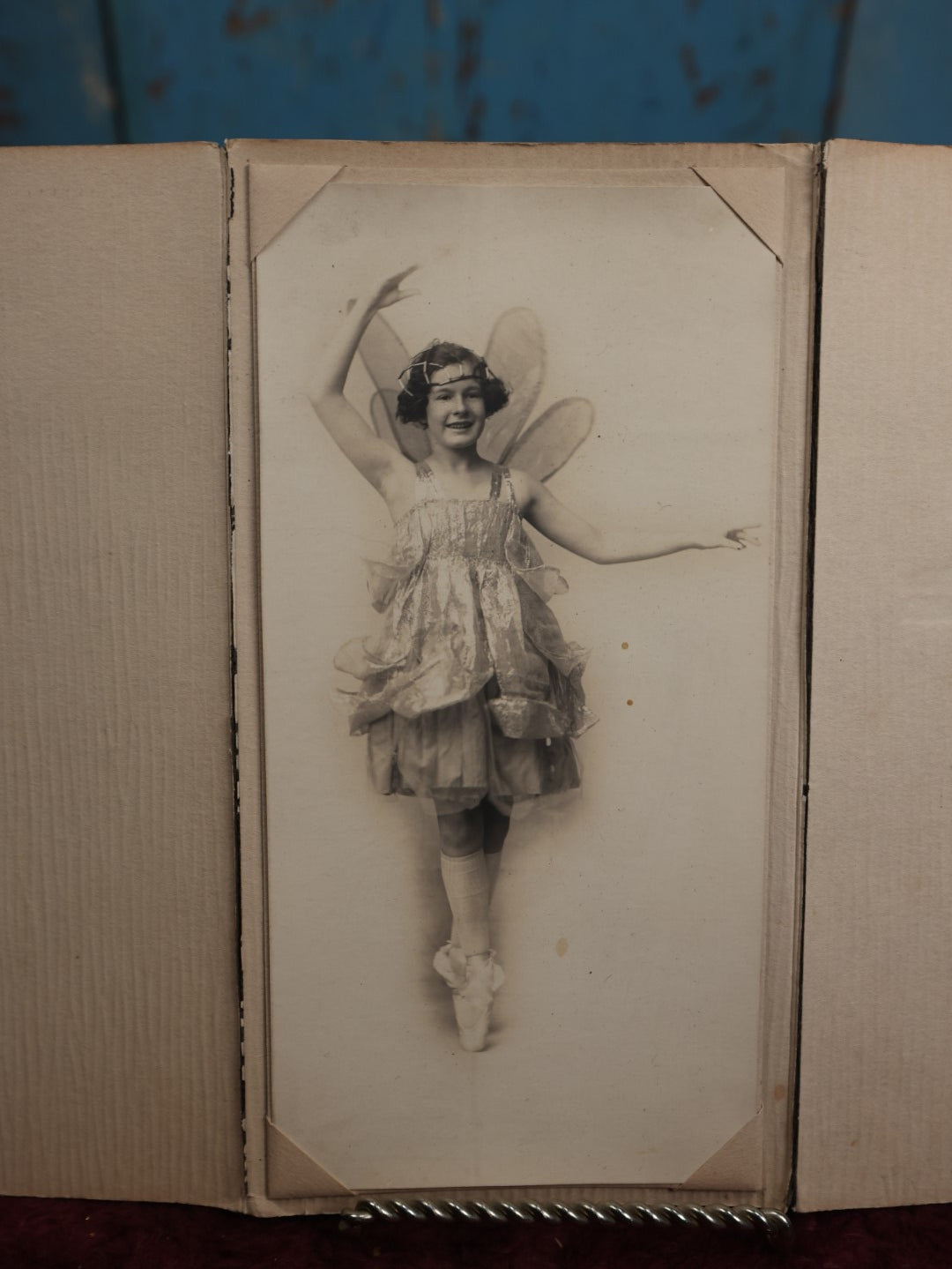 Lot 061 - Single Dancer Portrait Photo, Young Girl In Fairy Costume, Heath Studio Photographer, Manchester, New Hampshire