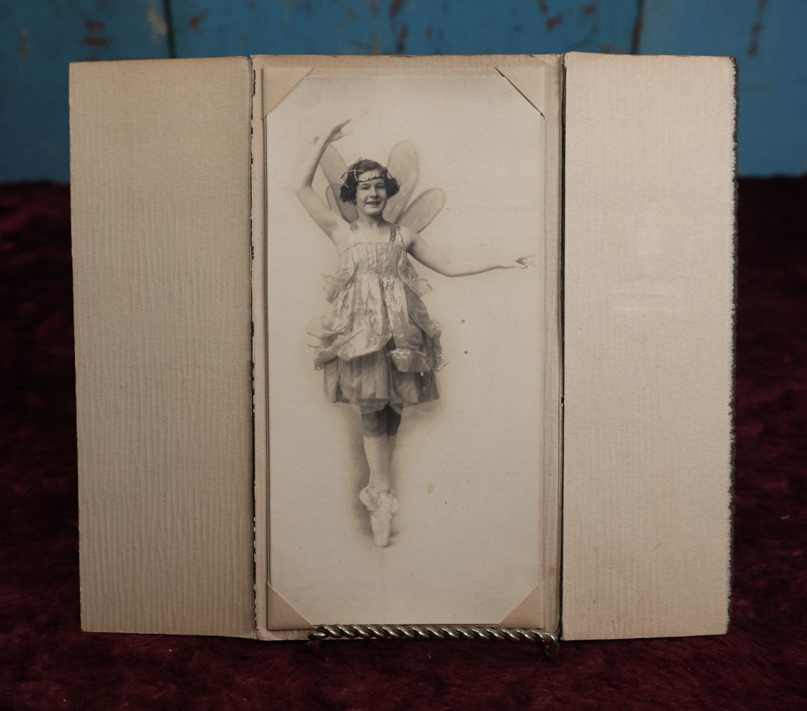 Lot 061 - Single Dancer Portrait Photo, Young Girl In Fairy Costume, Heath Studio Photographer, Manchester, New Hampshire