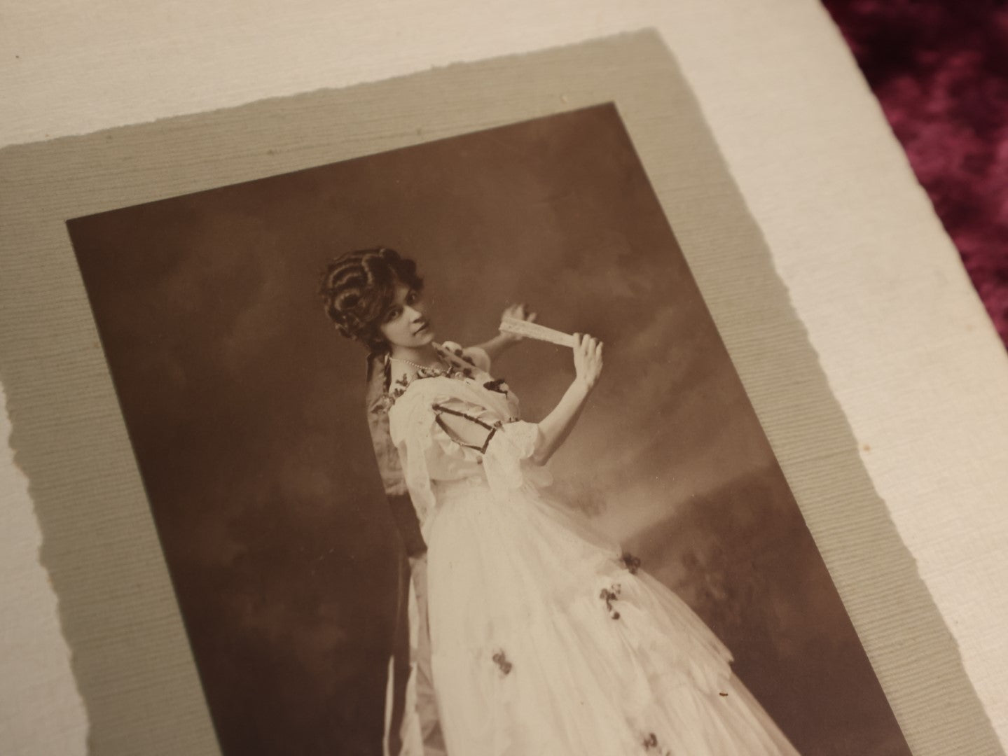 Lot 064 - Important Early 20th Century Collection Of Fifteen Larger Size Boarded And Foldered Photographs Of Costumed Women Dancers, Mostly Photographed In Manchester, New Hampshire