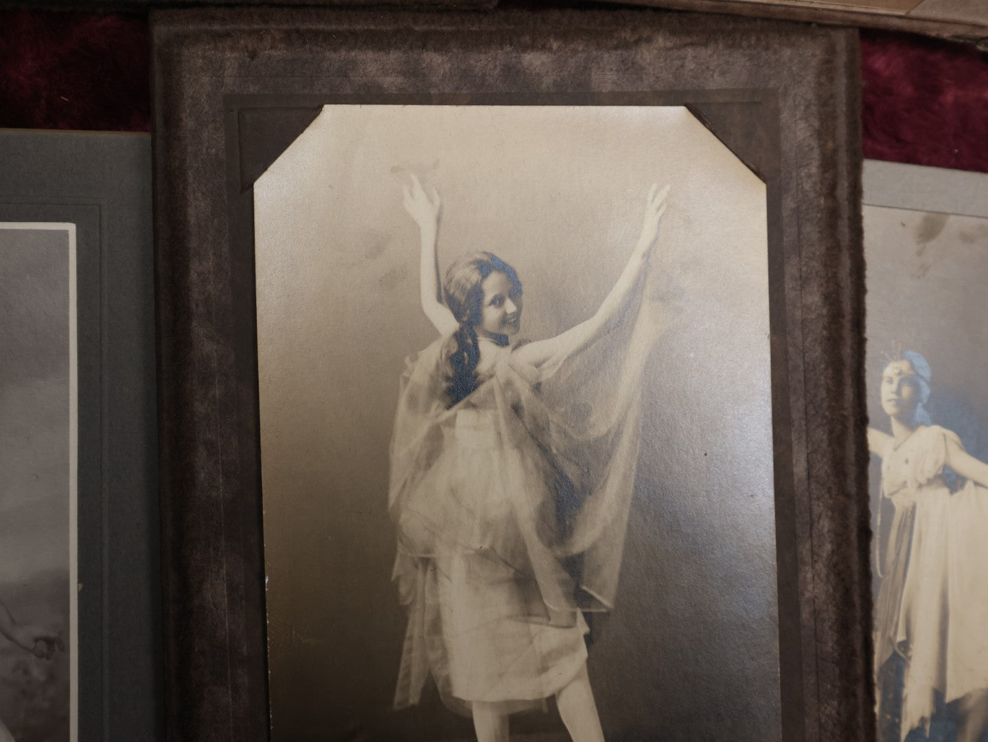 Lot 065 - Important Early 20th Century Collection Of Thirty + Smaller Size Boarded And Foldered Photographs Of Costumed Women Dancers, Mostly Photographed In Manchester, New Hampshire