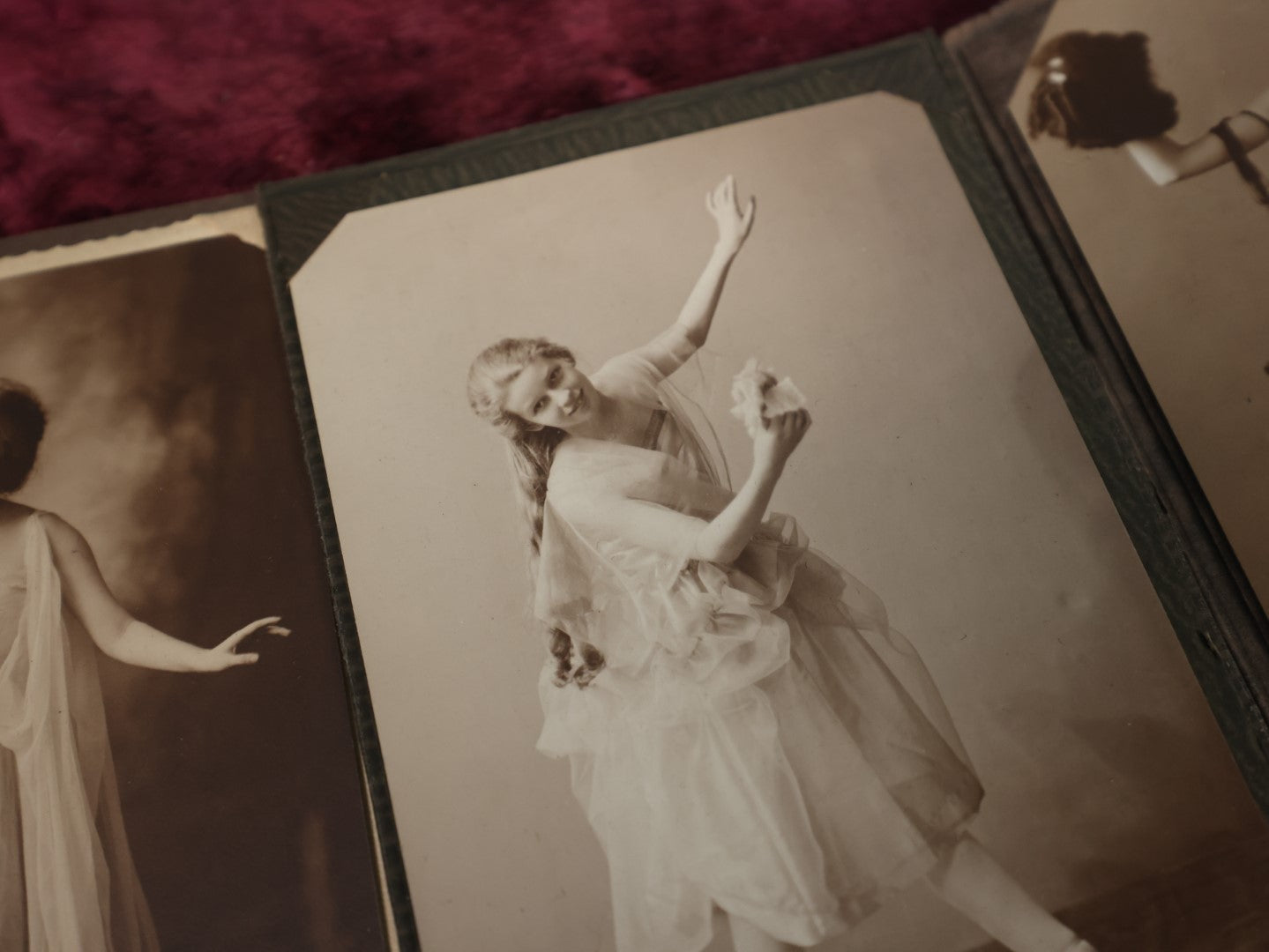 Lot 065 - Important Early 20th Century Collection Of Thirty + Smaller Size Boarded And Foldered Photographs Of Costumed Women Dancers, Mostly Photographed In Manchester, New Hampshire