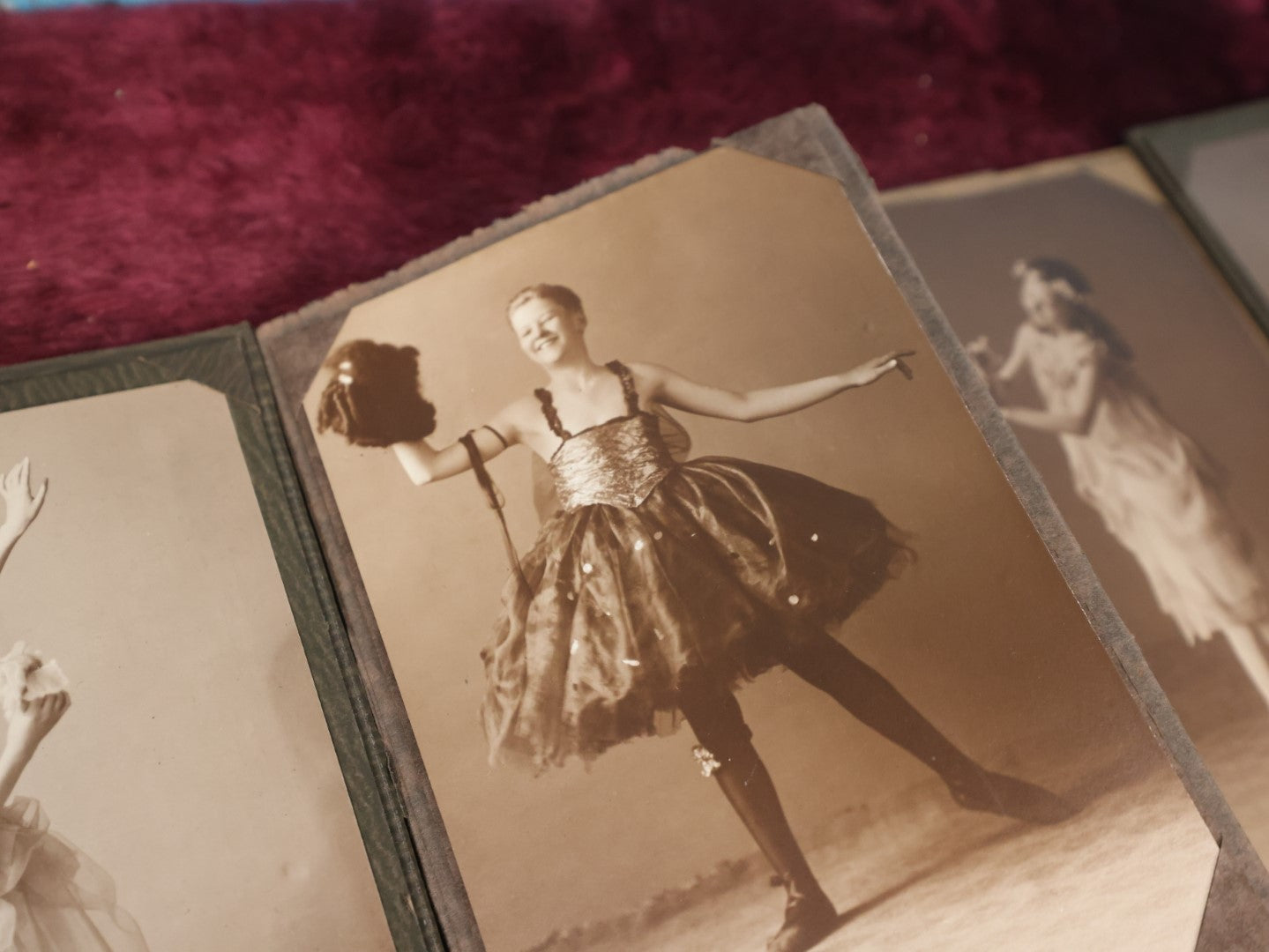 Lot 065 - Important Early 20th Century Collection Of Thirty + Smaller Size Boarded And Foldered Photographs Of Costumed Women Dancers, Mostly Photographed In Manchester, New Hampshire