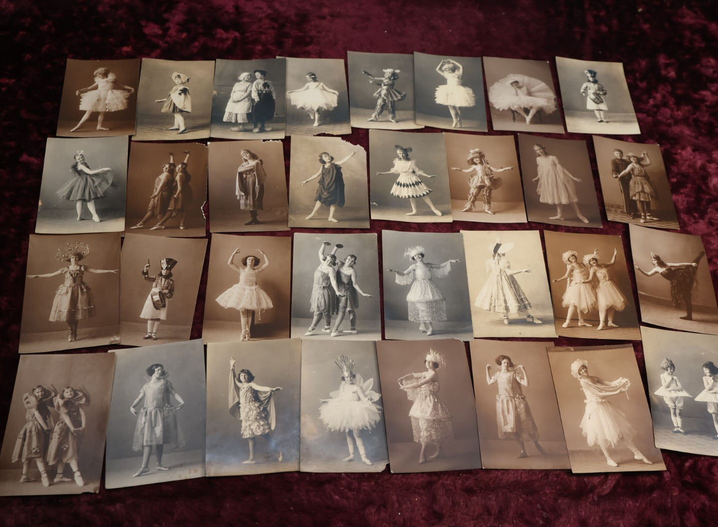 Lot 066 - Important Early 20th Century Collection Of Thirty + Smaller Size Photographs, No Folders, Of Costumed Women And Girls, Dancers, Mostly Photographed In Manchester, New Hampshire