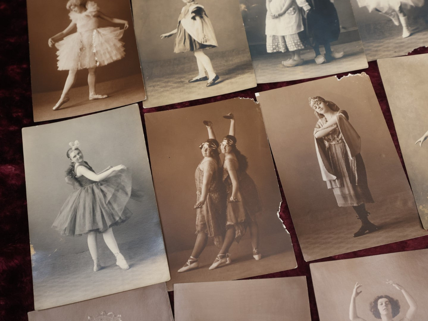 Lot 066 - Important Early 20th Century Collection Of Thirty + Smaller Size Photographs, No Folders, Of Costumed Women And Girls, Dancers, Mostly Photographed In Manchester, New Hampshire