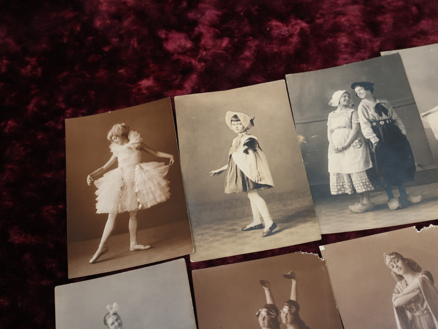 Lot 066 - Important Early 20th Century Collection Of Thirty + Smaller Size Photographs, No Folders, Of Costumed Women And Girls, Dancers, Mostly Photographed In Manchester, New Hampshire